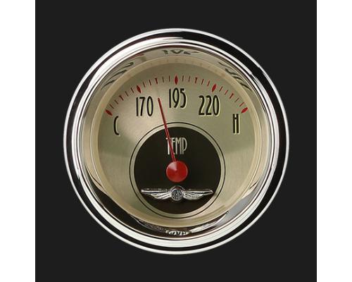 Classic Instruments All American Nickel Series 2-1/8" FS Water Temperature Gauge w/ 3/8" NPT - AN126SLC-06