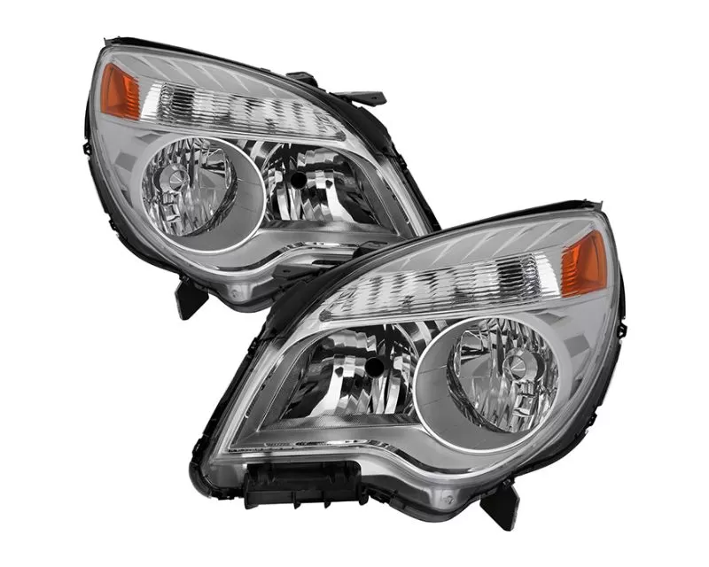 Xtune OEM Style Headlights With Chrome Lens Chevrolet Equinox 2010