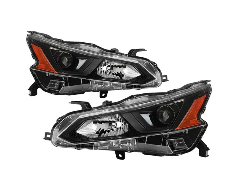 Xtune Black Halogen Headlights Set Nissan Altima 2019 2020 Hd Jh Na19 Oe Bk