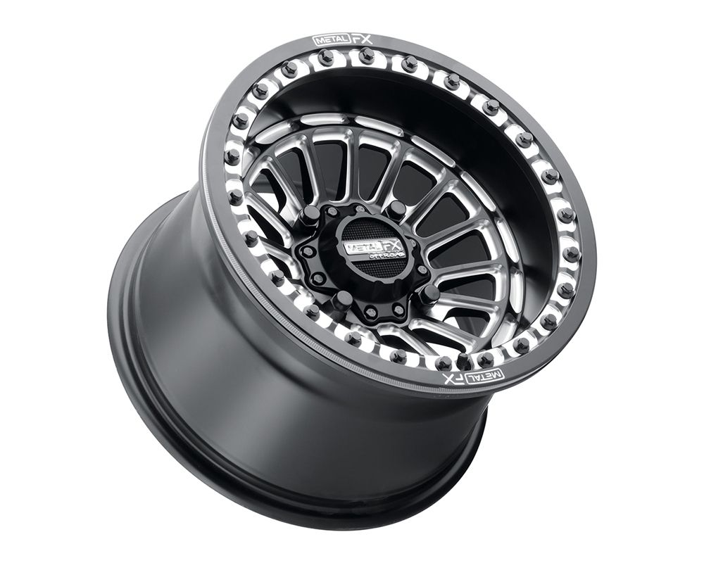 Metal FX Offroad Delta Beadlock Wheel 15x10 4x136/4x137 Satin Black Contrast Cut Can-Am | Honda - 78305