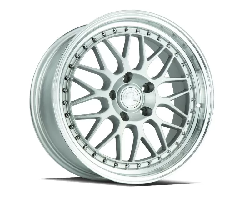 AodHan Wheels AH02 Wheel 18x8.5 5x114.3 35 Silver with Machined Lip - AH0218855114335SML