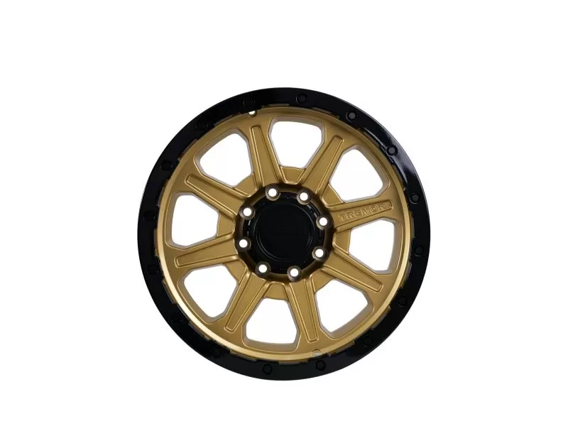 Tremor Alloy Wheels 103 Impact Wheel 20x9 8x180 BP +0mm 124.1mm Hub Bore Gloss Gold with Gloss Black Lip - 103-290870GB