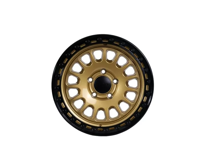 Tremor Alloy Wheels 104 Aftershock Wheel 17x8.5 5x150 BP +0mm 110.5mm Hub Bore Gloss Gold with Gloss Black Lip - 104-785500GB