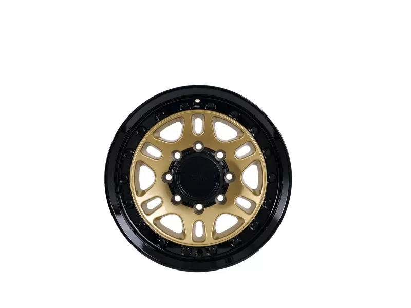 Tremor Alloy Wheels 105 Shaker Wheel 17x8.5 8x6.5/165.1 +0mm 121.3mm Hub Bore Gloss Gold with Gloss Black Lip - 105-785810GB