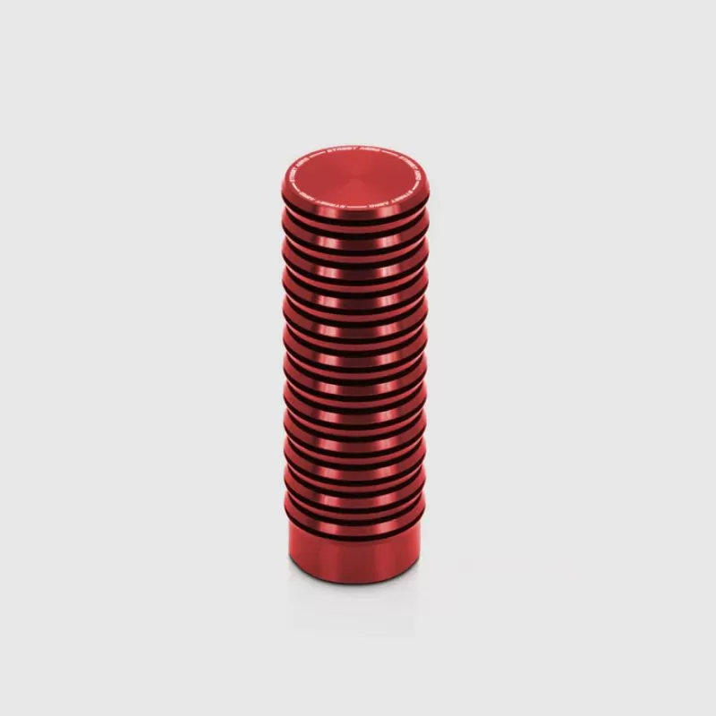 Street Aero Red Groovy Weighted Shift Knob - ssk1121