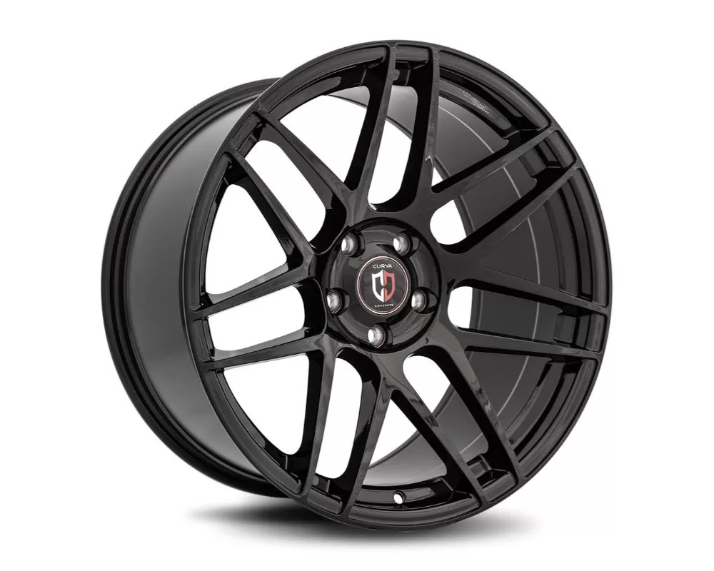 Curva Concepts C300 Aluminum Alloy Wheels 20x8.5 5x120 30mm Gloss Black - C300-20851203072BLK