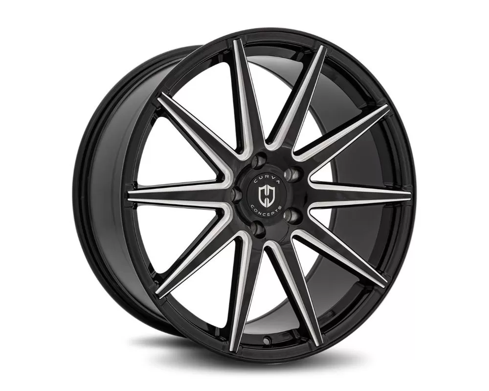 Curva Concepts C49 Aluminum Alloy Wheels 22x9 5x120 28mm Gloss Black Milled - C49-22901202872BMW