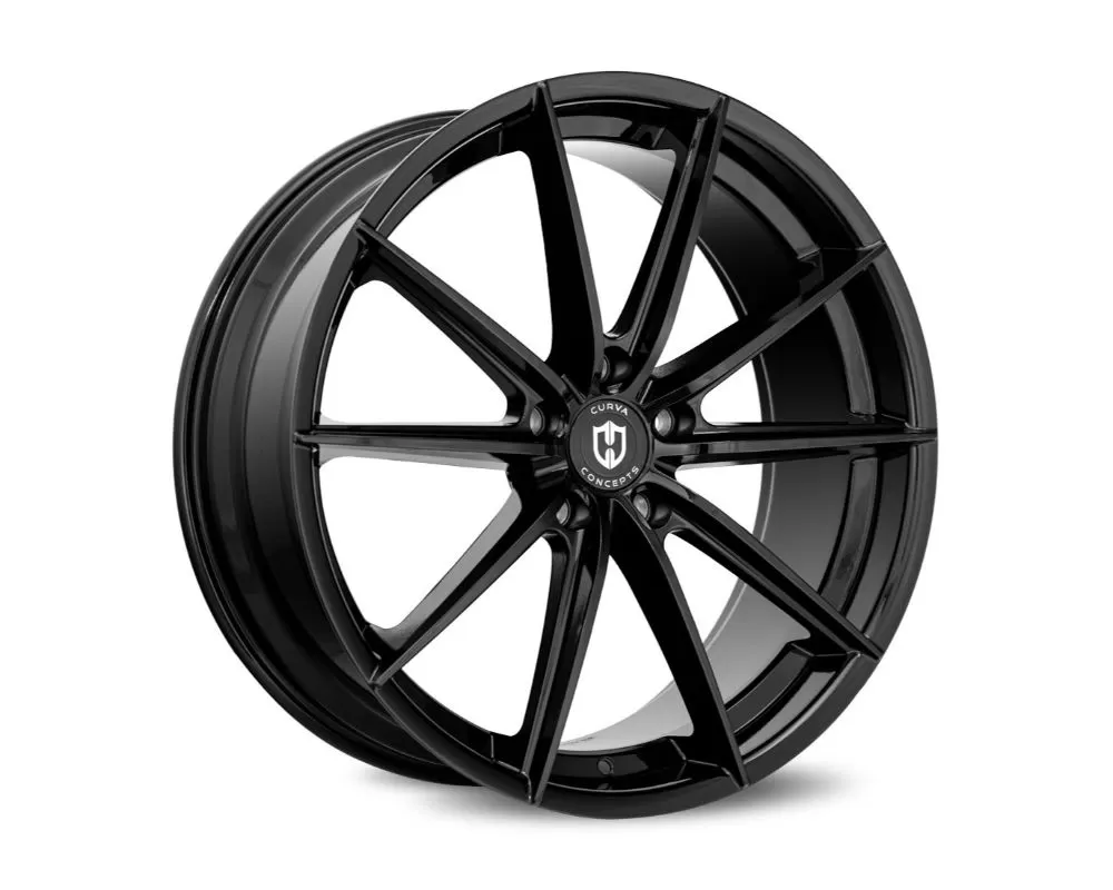 Curva Concepts CFF46 Flow Forged Wheels 22x9 5x130 40mm Gloss Black - CFF46-22901304071BLK
