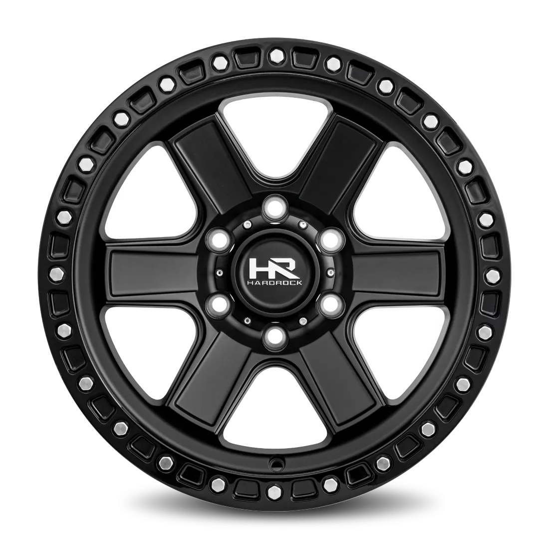 Hardrock Offroad H104 Aluminum Wheel 17x9 6x135 1 87.1 Matte Black-Black B/L - H104-179036001BB