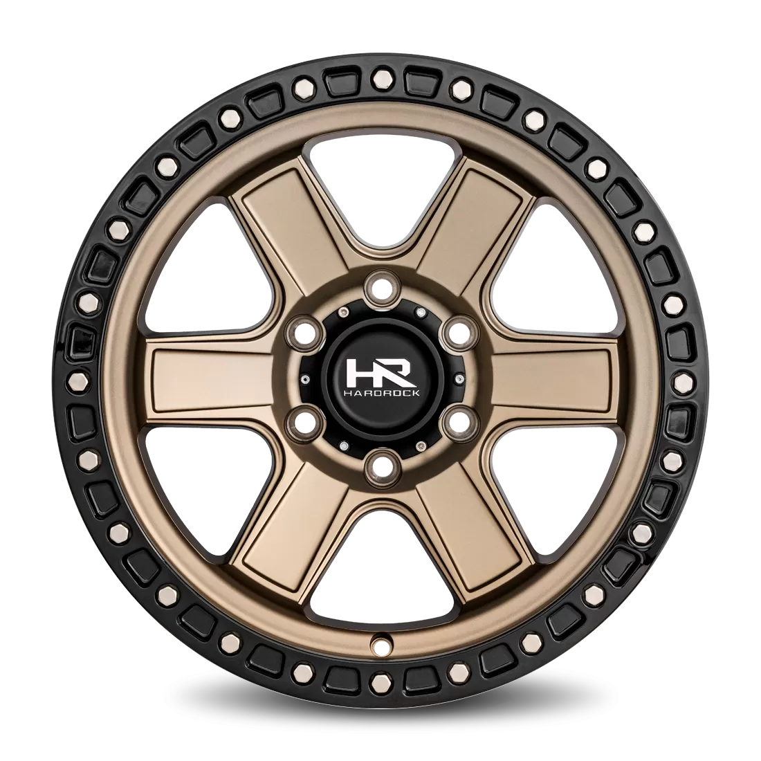 Hardrock Offroad H104 Aluminum Wheel 17x9 6x135 1 87.1 Matte Bronze-Black B/L - H104-179036001BR