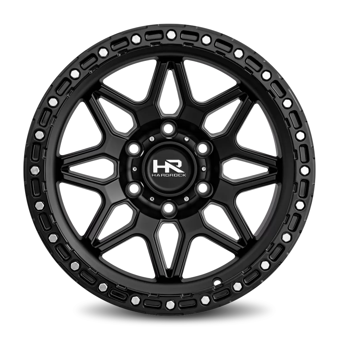 Hardrock Offroad H105 Aluminum Wheel 17x9 6x135 1 87.1 Matte Black-Black B/L - H105-179036001BB