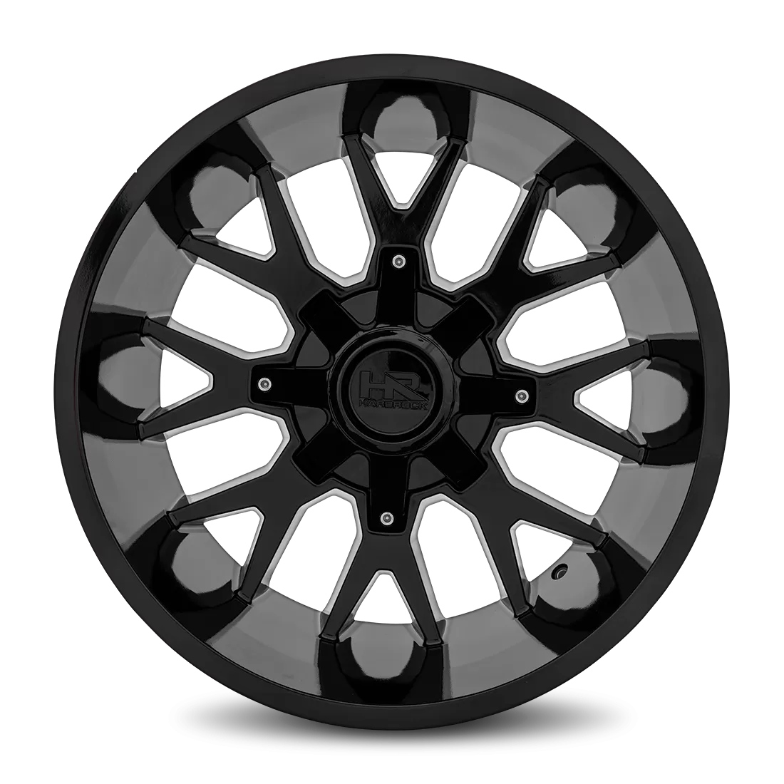 Hardrock Offroad Affliction Aluminum Wheel 20x12 Blank -44 108 Gloss Black - H700-201200144GB