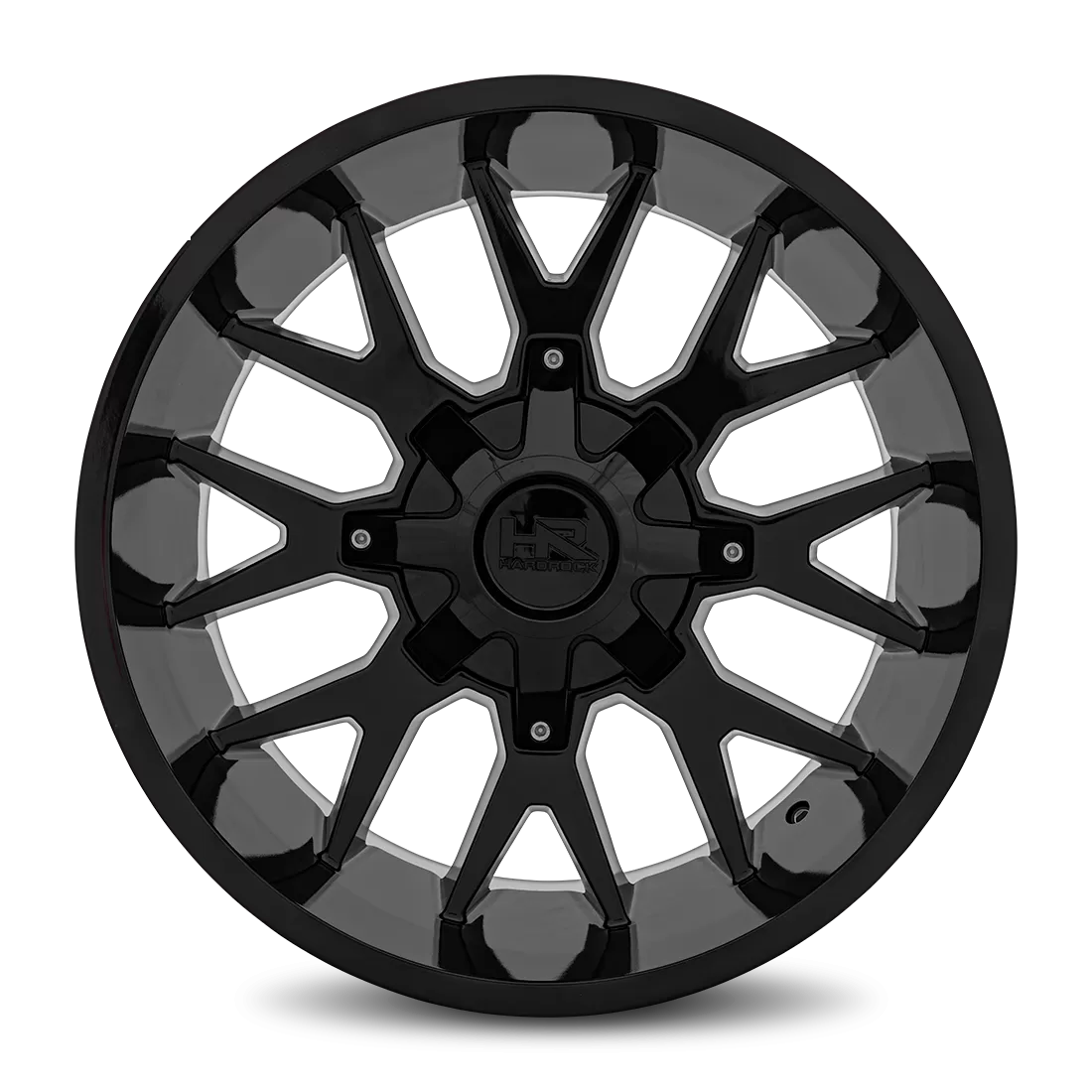 Hardrock Offroad Affliction Aluminum Wheel 20x9 8x165 0 125.2 Gloss Black - H700-209081000GB