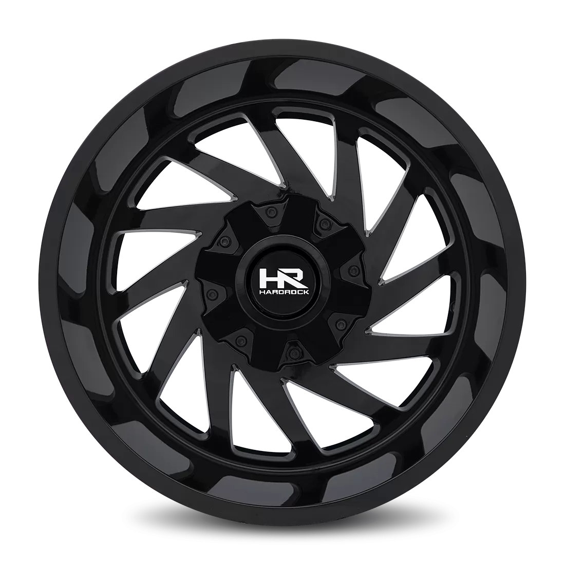 Hardrock Offroad Crusher Aluminum Wheel 20x12 5x150/139.7 -44 110.3 Gloss Black - H704-201297144GB