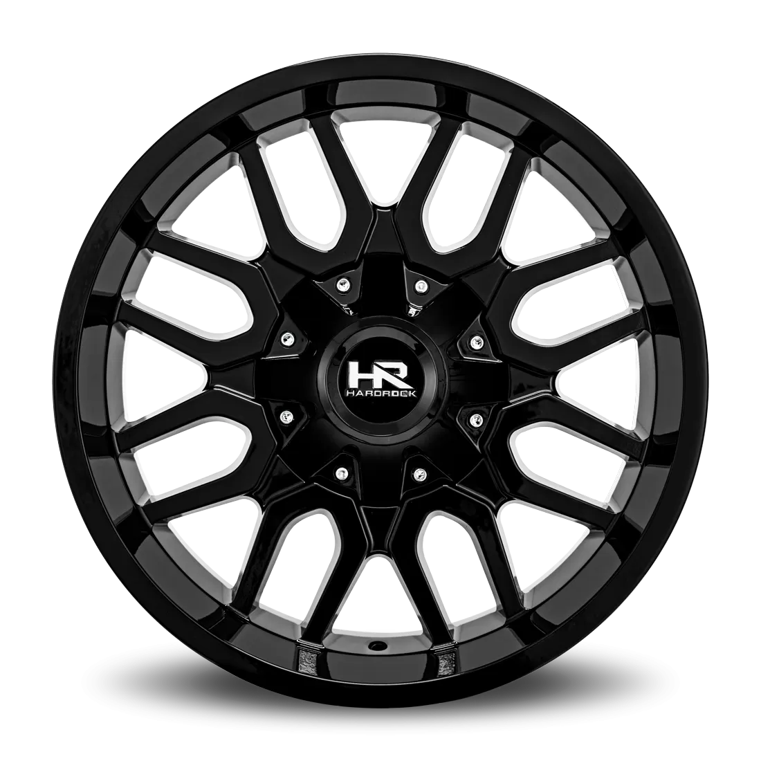 Hardrock Offroad Commander Aluminum Wheel 20x10 5x150/139.7 -19 110.3 Gloss Black - H709-201097119GB