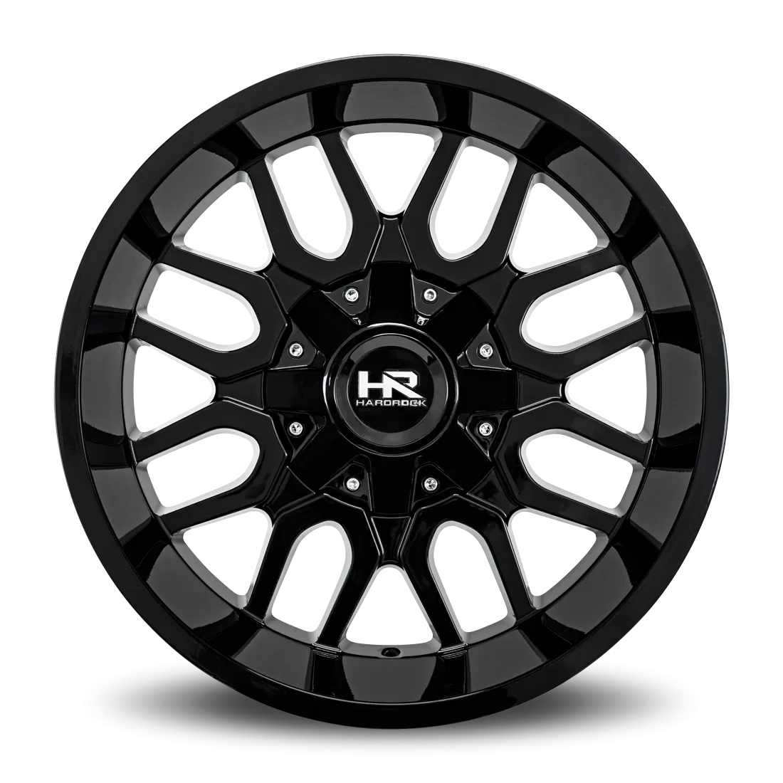 Hardrock Offroad Commander Aluminum Wheel 20x12 5x150/139.7 -51 110.3 Gloss Black - H709-201297151GB