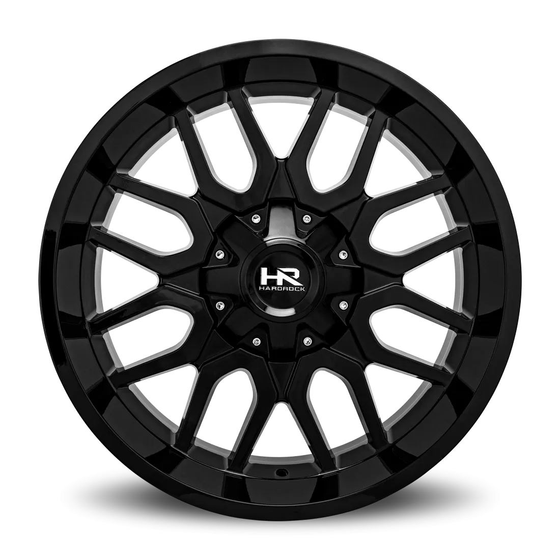 Hardrock Offroad Commander Aluminum Wheel 22x10 5x139/150 -25 110.3 Gloss Black - H709-221097125GB