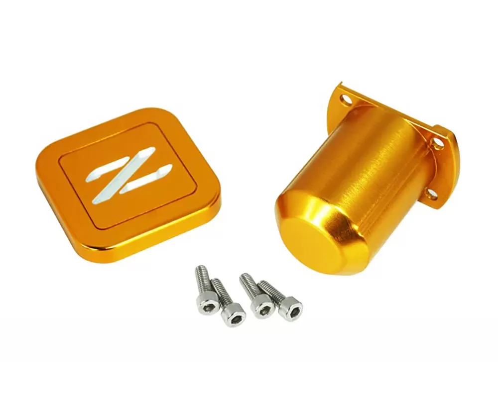 ZSPEC Design Orange-Gold Billet Aluminum Cruise Control Cap-Covers w/ Z Logo Nissan 300ZX Z32 1990-1996 - 00843612145277