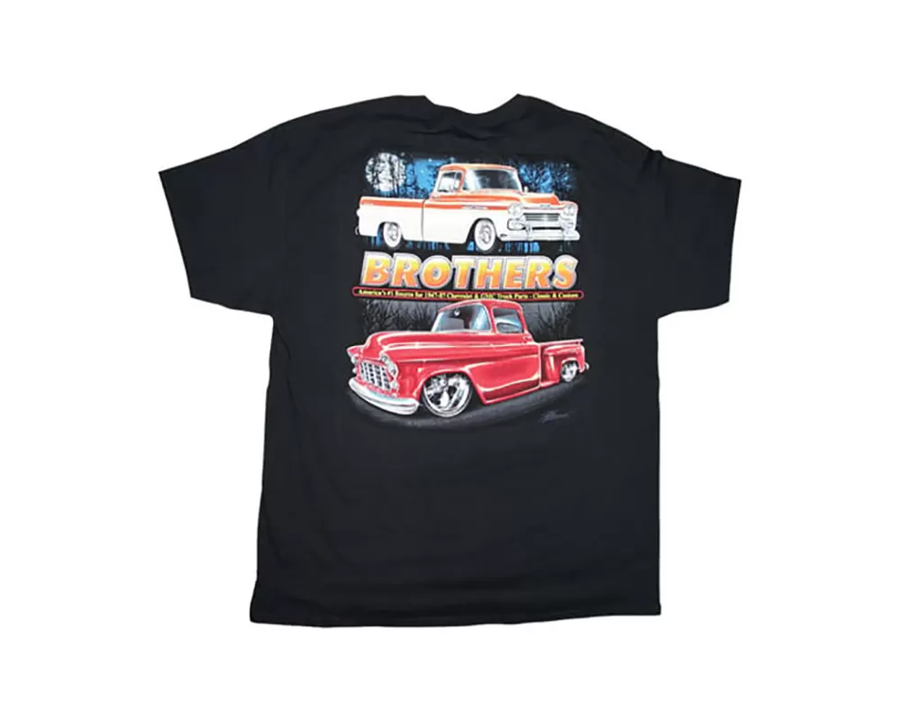 Brothers Trucks XL Black 1955-59 Chevy/GMC T-Shirt - BROS55594-XL