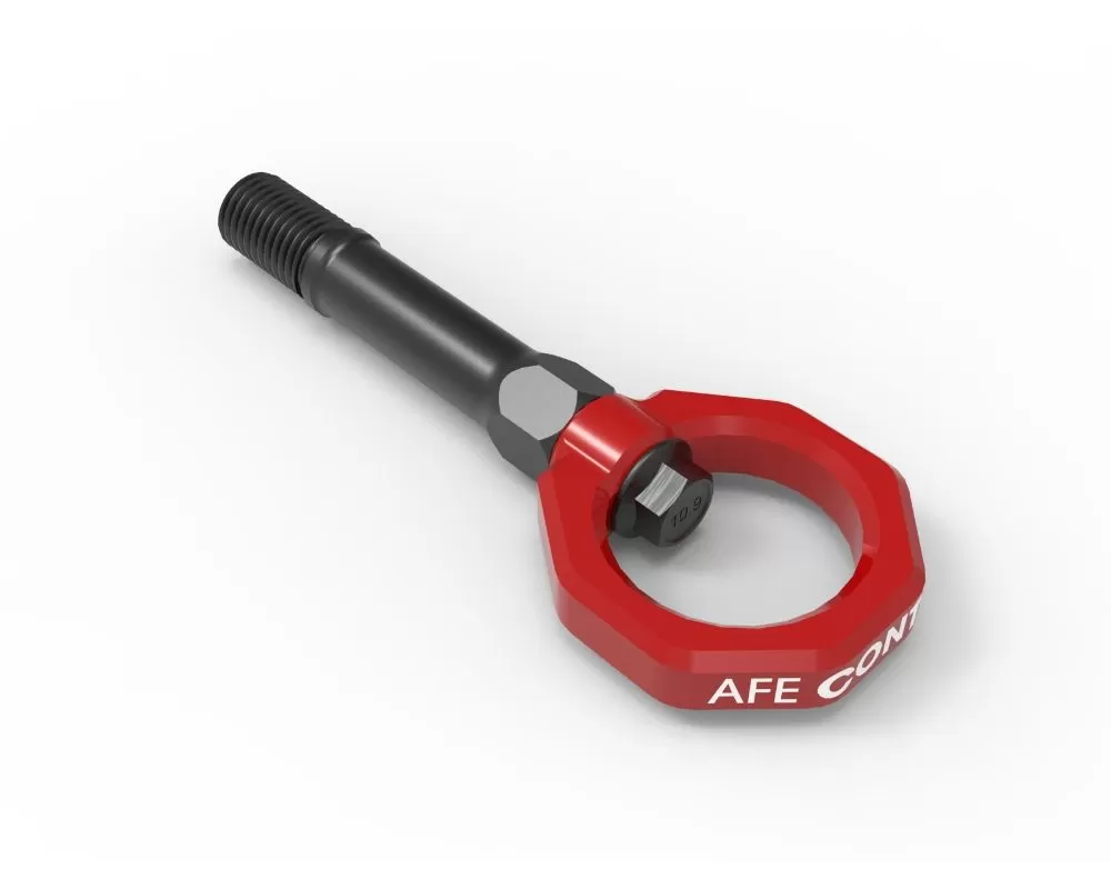 aFe POWER Control Front Tow Hook Red Nissan 370Z