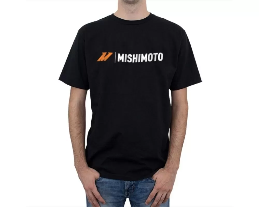 Mishimoto Black Signature Logo T-Shirt Small - MMAPL-LOGO-TBKSM