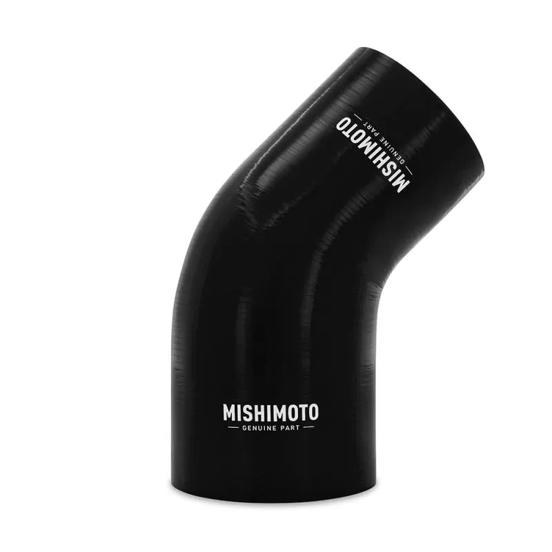 Mishimoto Black 45 Degree Silicone Transition Coupler, 3.00 Inches to 3.75 Inches - MMCP-R45-30375BK