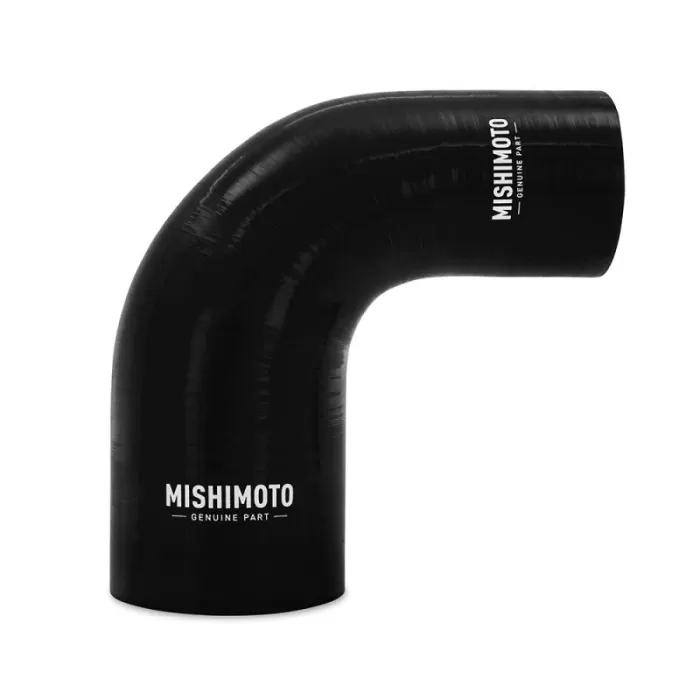 Mishimoto Black 90 Degree Silicone Transition Coupler, 2.50 Inches to 3.00 Inches - MMCP-R90-2530BK