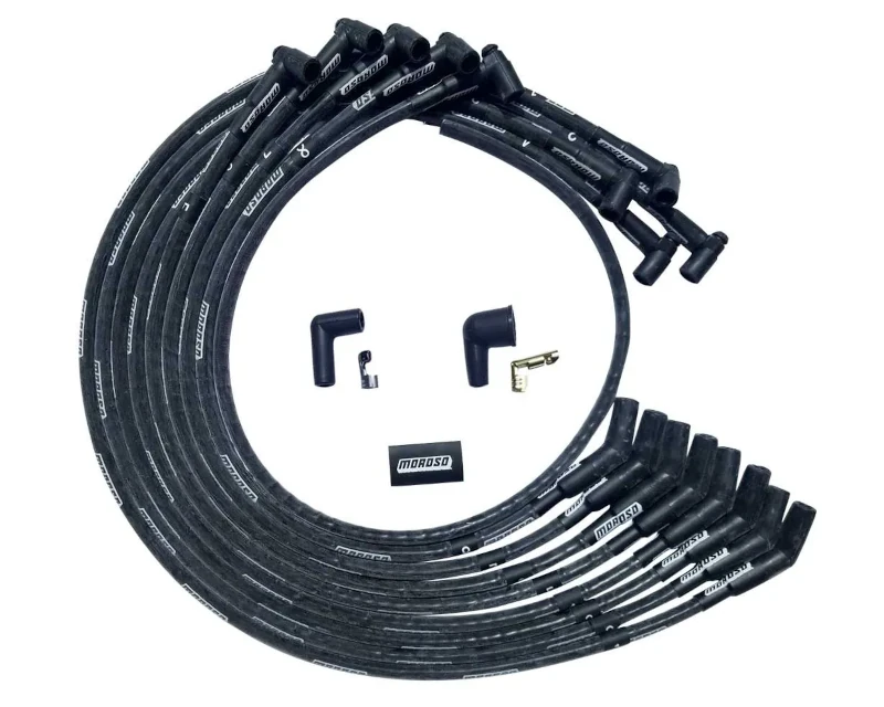 Moroso Ultra 40 Sleeved Ignition Wire Sets with 135 Degree Spark