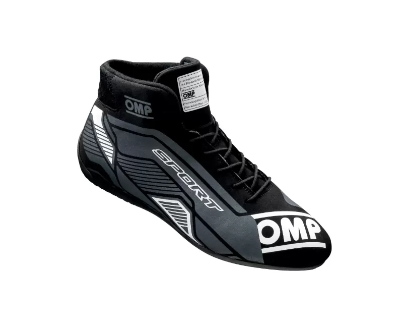 OMP Racing Black | White OMP Sport Shoes FIA 8856-2018 MY2022 - IC0-0829-A01-076-39