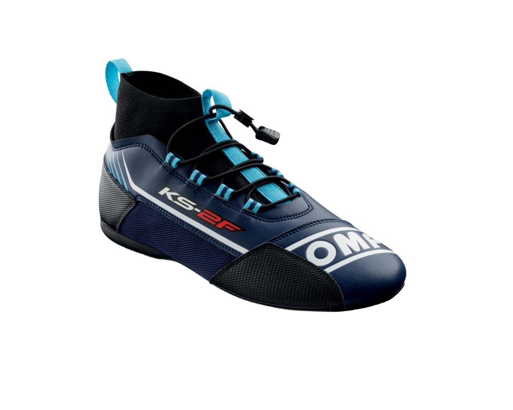 Guanti da kart OMP KS-2R Blu Navy-Cyan