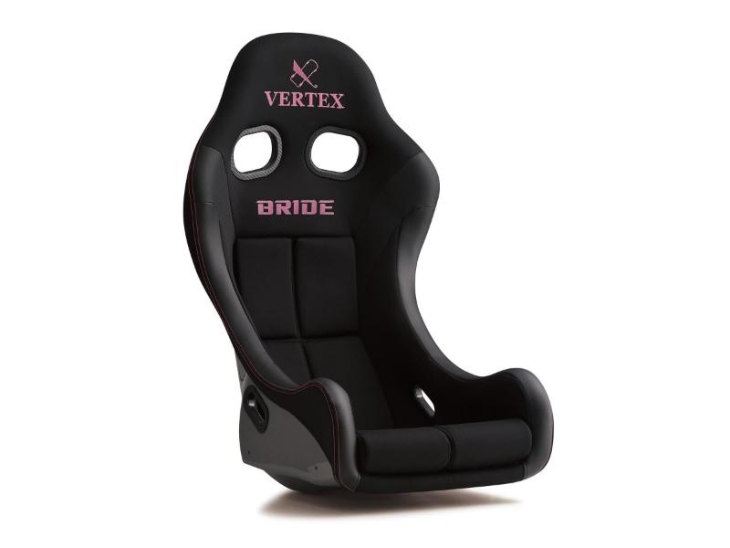 Vertex x Bride Funky Queen Pink Super Aramid Black Carbon Back Zieg IV Seat Wide Version - SEAT-VXB-ZIEGIV-W-FQ-SAB