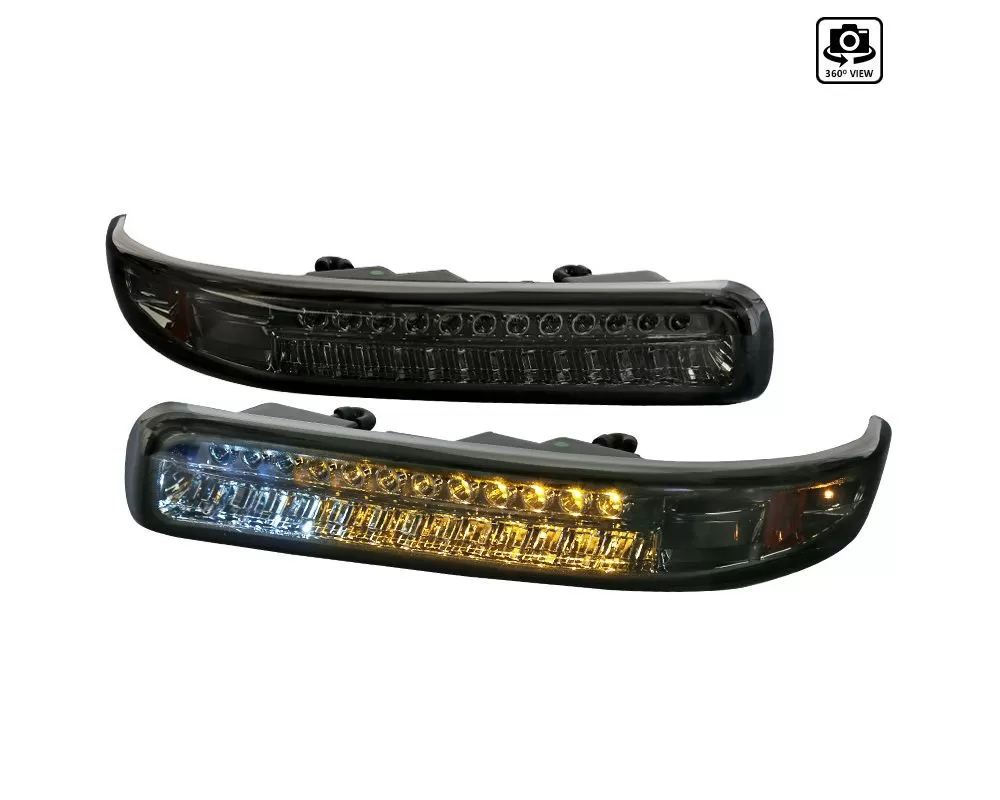 Spec D Led Bumper Lights Chrome Housingsmoke Lens Chevrolet Tahoe