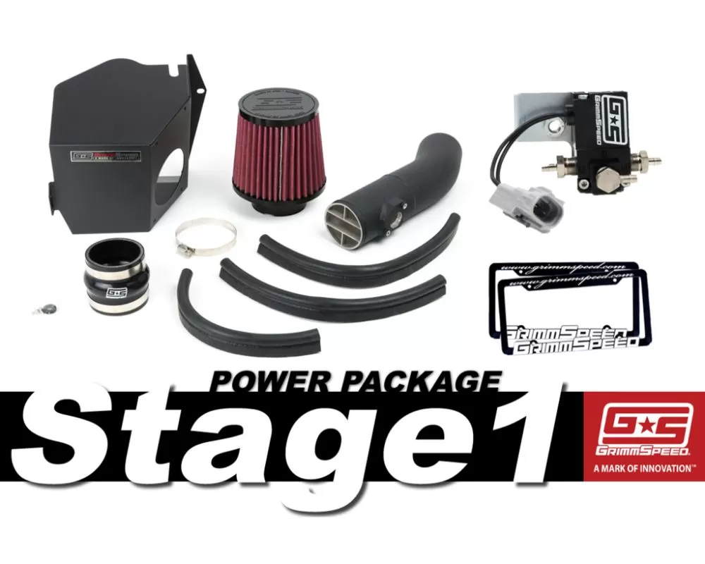 Grimmspeed Stage 1 Power Package Red Intake Subaru STI 2008-2014 - 191004-RD
