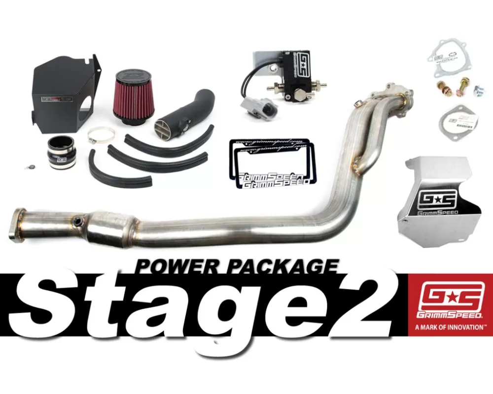 Grimmspeed Stage 2 Power Package Red Intake Subaru STI 2008-2014 - 191005-RD