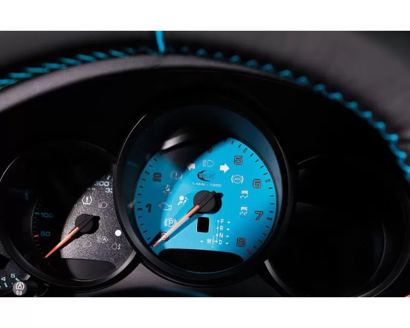 TechArt Instrument Dials in Custom Color for Vehicles with Manual Gearbox Porsche 718 Cayman | Boxter 2017-2022 - 081.530.510.CCC