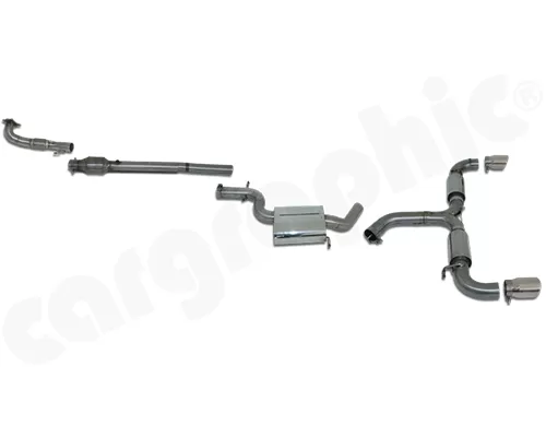 Cargraphic Turbo-Back Exhaust System Volkswagen Golf Mk6 GTI 10-13 - CARVWG6GTITB3