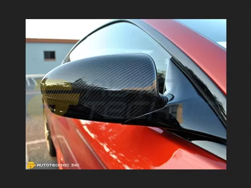 AutoTecknic Replacement 1x1 Plain Weave Carbon Fiber Mirror Covers BMW F06 | F12 | F13 M6 12-15 - BM-0155-P
