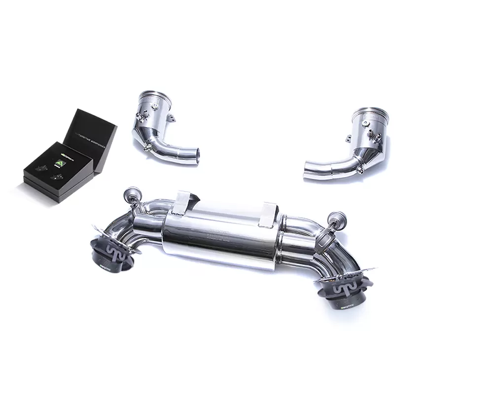 ARMYTRIX Stainless Steel Valvetronic Exhaust System w/Dual Carbon Tips for Porsche 992 Carrera 3.0L 2020+ - P92CS-DC92