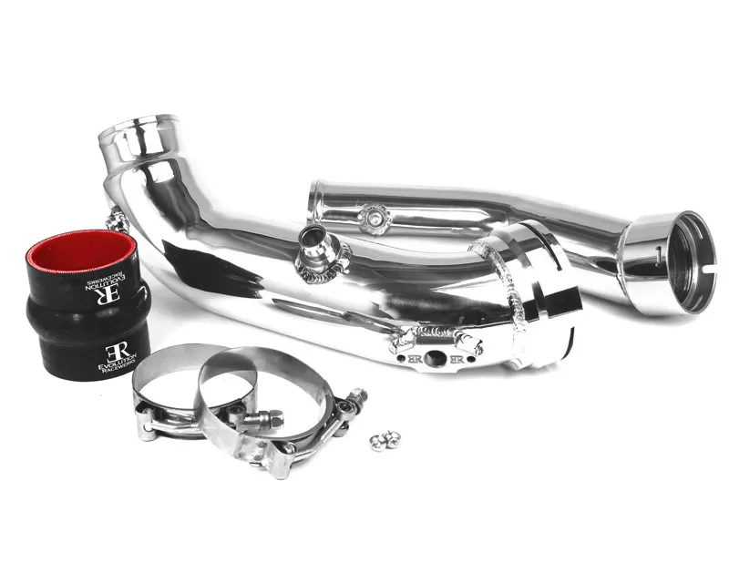 Evolution Racewerks OEM Style Chargepipe Black Type III Hard Anodized Finish BMW M235i xDrive Auto Trans N55 15-16 - BM-ICP007BXIA