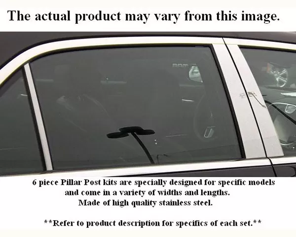 Quality Automotive Accessories 6-Piece Stainless Steel Pillar Post Trim Audi A8 4-Door Sedan 2004-2010 - PP24621