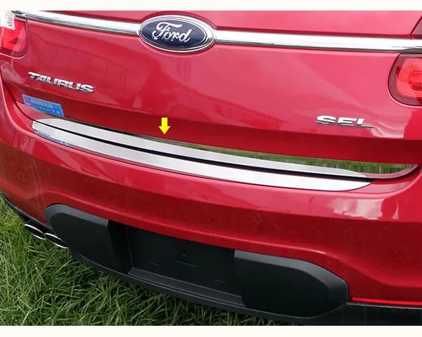 Quality Automotive Accessories 1-Piece Stainless Steel Rear Deck Trim Trunk Lid Accent Ford Taurus 4-Door Sedan 2010-2018 - RD50490
