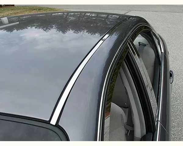 Quality Automotive Accessories 2-Piece Stainless Steel Roof Insert Trim Kia Optima Only fits for vehicles made after 2006 Jun; 4-Door Sedan 2006-2010 - RI27805