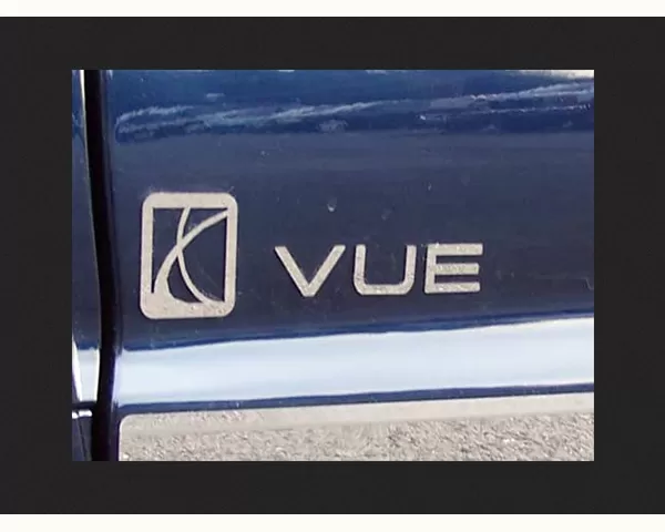 Quality Automotive Accessories 8-Piece Stainless Steel "VUE" Logo Decal with Emblem Saturn Vue 4-Door SUV 2003-2007 - SGR43440