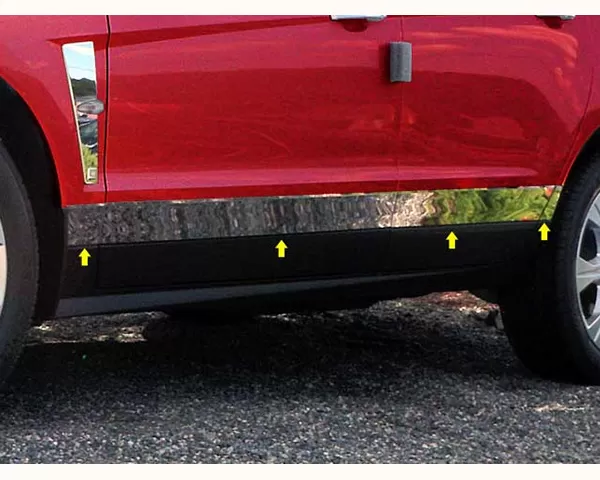 Quality Automotive Accessories 8-Piece Stainless Steel Rocker Panel Trim Lower Kit Cadillac SRX 4-Door SUV 2010-2016 - TH50260