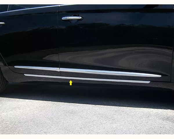 Quality Automotive Accessories 2-Piece Stainless Steel Rocker Panel Trim On the rocker Cadillac XTS 4-Door Sedan 2013-2019 - TH53248