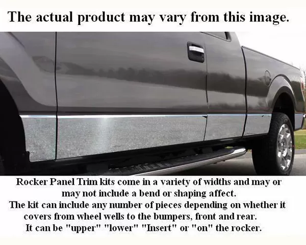 Quality Automotive Accessories 12-Piece Stainless Steel Rocker Panel Trim Lower Kit Nissan Pathfinder 4-Door SUV 1990-1995 - TH90529