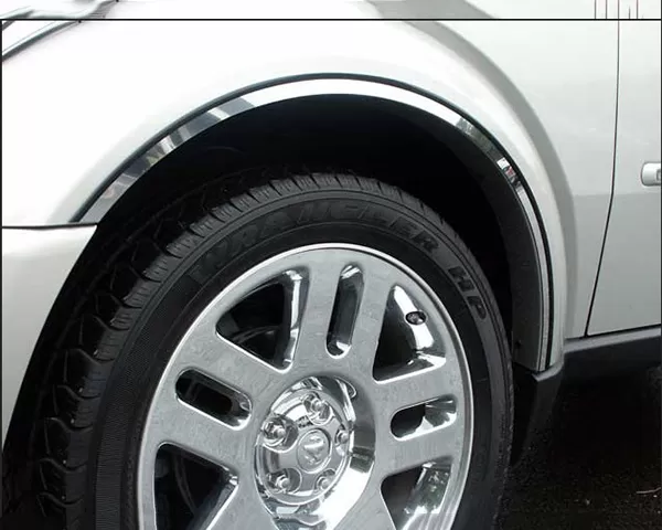 Quality Automotive Accessories 6-Piece Stainless Steel Wheel Well Accent Trim Dodge Nitro 4-Door SUV 2007-2011 - WQ47940