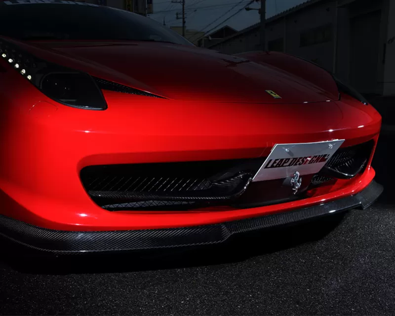 Leap Design Carbon Fiber Front Spoiler Ferrari 458 Italia 2010-2015 - LPD-FS-CF-ITALIA