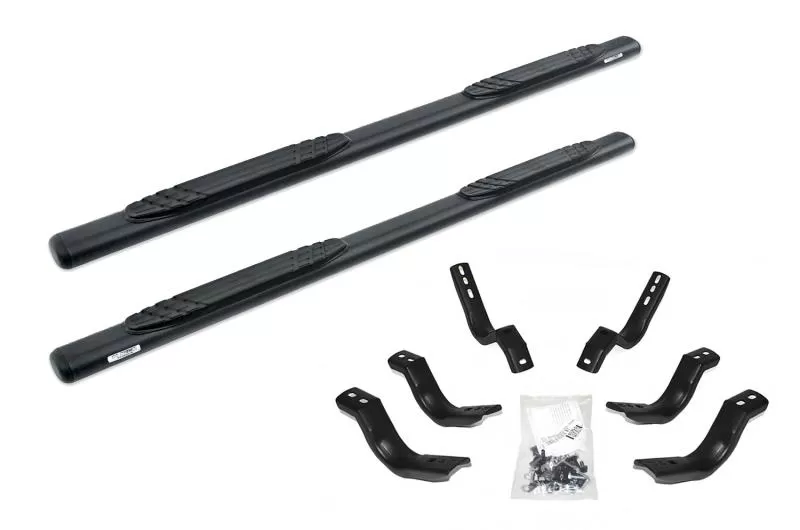 Go Rhino 4 OE Xtreme SideSteps Kit - Textured Black + 4 Brackets Per Side (Gas Only) Nissan Frontier 2005-2019 - 684434680T