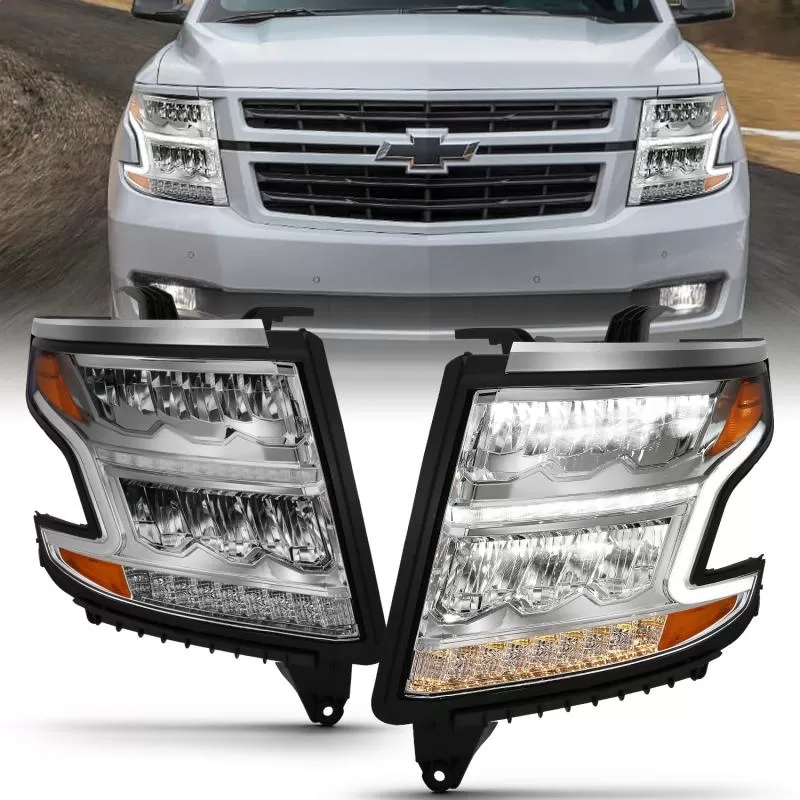 Anzo USA LED Crystal Headlight Chevrolet 2015-2020 - 111479